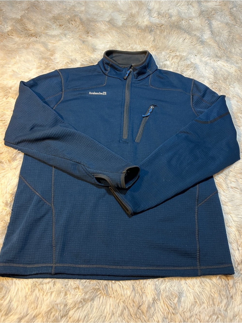 Avalanche Men's Navy Blue Quarter-Zip Pullover